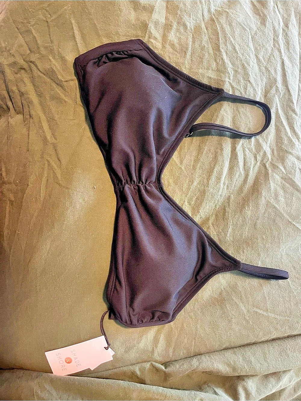 Black Bikini Top Shade and Shore Size Large